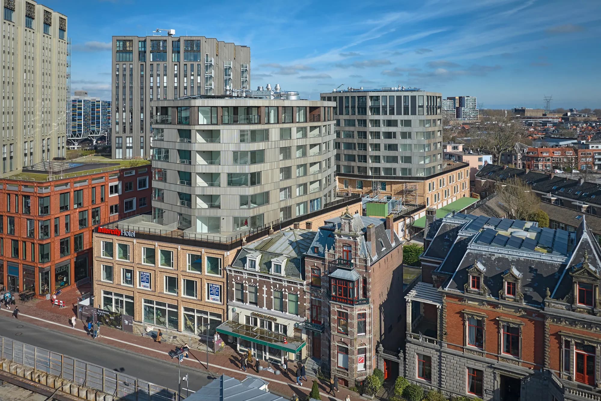 vigo octagon leiden architectuur birdsview